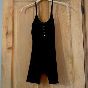 Madden Girl Womens Romper Black Scoop Neck Spaghetti Strap One Piece, size xs